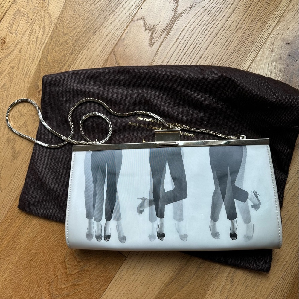 Kate Spade New York “Disco Nap” Dancing Legs Clutch